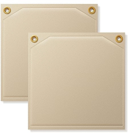 FLASLD Paquete de 2 protectores térmicos de soldadura resistentes de 30 x 30 cm, almohadilla protectora de llama para fontanería y alta temperatura de 2400 °F manta de aislamiento térmico para