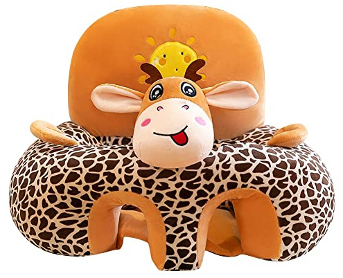 Starnearby Coussin de Canape Bébé sans Rembourrage, Coussin Assise Bebe, Fauteuil pour Enfant en Peluche, Housse de Siège pour Bébé, Siège de Sol pour Bébé Apprendre à S'assoire