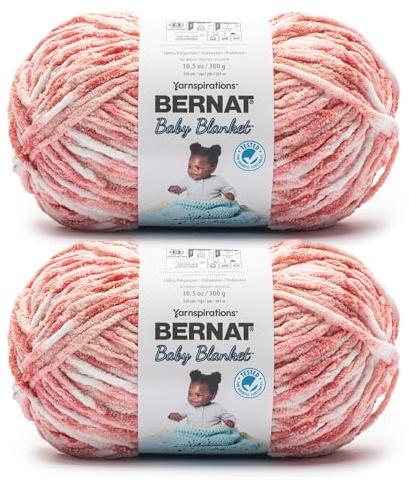 Bernat Babydecke, Blütenblatt-Garn, Rosa, 1 Packung