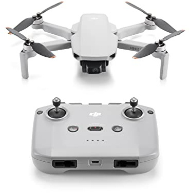 DJI Mini 2 SE, Lightweight and Foldable Mini Camera Drone with 2.7K Video, Intelligent Modes, 10km Video Transmission, 31-min Flight Time, Under 249g, Photo-Shooting Tour, Street Snap (Renewed)