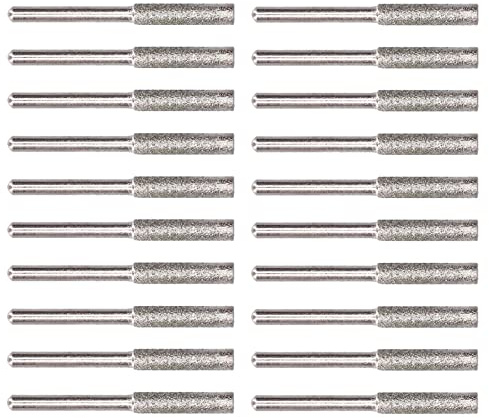 20 Piece Chainsaw Sharpener Burr Grinding Head Rotary File Sharpening Tool Set (4mm)