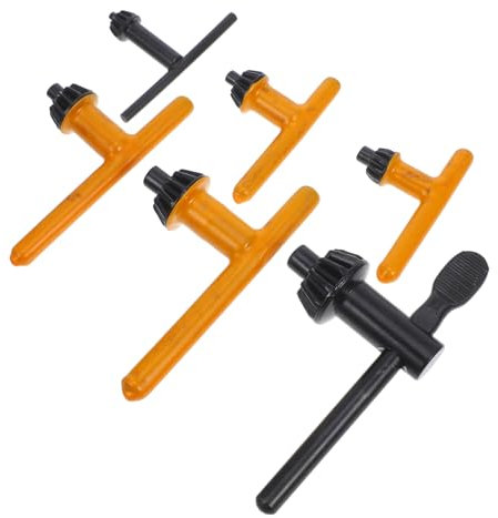 Hoement 6stücke Spannschlüssel Für Bohrfutter Passend Für Elektrische Bohrmaschinen Ersatzschlüssel Für Verstellbares Spannfutter Robustes Werkzeug Aus Stahl