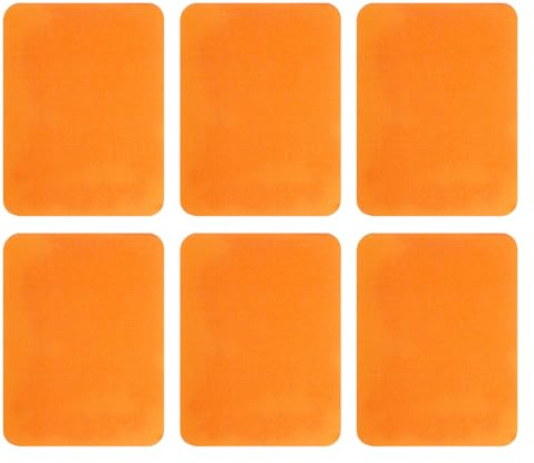 QUARKZMAN 6Pcs Patchs À Repasser Pour Réparation De Vêtements, Patch De Réparation De Tissu En Coton Pour Vêtements Pantalons Sacs, 5x4 Pouce Orange