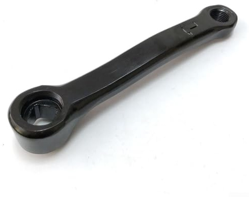 Pedivella per cyclette, 127 mm, guarnitura ad alta resistenza, in ferro, foro quadrato, sinistra/destra, per sport indoor (manovella sinistra)