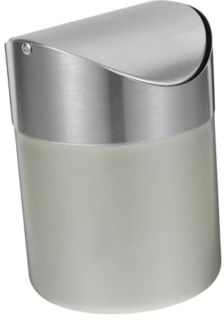 Hemobllo Poubelle De Table Avec Couvercle Petite Corbeille Pour Bureau Salle De Bain Design Compact Et Pratique