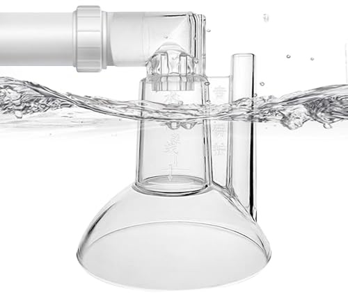 Akvarieutloppsluftare, ingen elektricitet nödvändig design, akryl, akvariebubblare fisk luftpump, akvarium luftpump, tyst och tyst öppning, för saltvatten betta ciklid räksköldpadda
