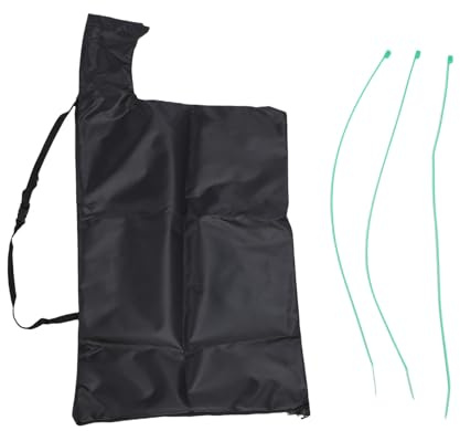 Hamwesh Sacco Aspirafoglie per Soffiatore per Foglie, Sacco per Aspirafoglie in Tessuto Oxford Antistrappo di Grande capacità, per Soffiatore con Fascetta per La Pulizia del Giardino di Casa (Black)