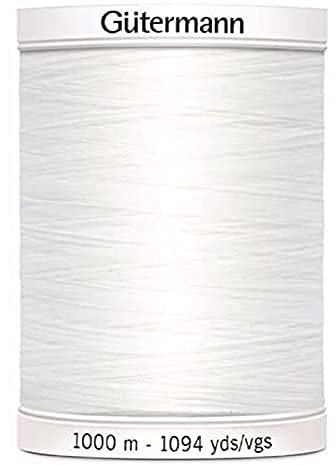Gütermann G303-1000-000 sygarn, polyester, 000 svart, 1000 m