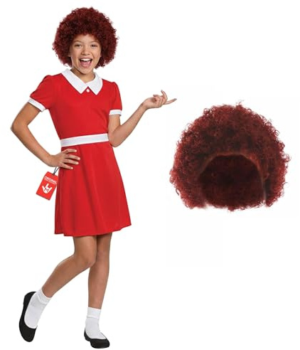 Fun Shack Orphan Girl Costume with Wig, Child Orphan Costumes, Halloween Costumes for Kids, Girls Halloween Costume