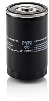 MANN-FILTER, W 719/12 Ölfilter | Für PKW, Hohe Filtrationsleistung, Optimaler Motorschutz, Hochwertige Dichtung, Echte OE-Technologie