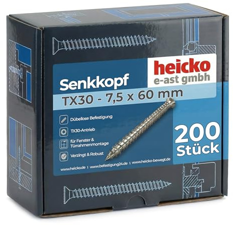 Tornillos para marcos de ventana, cabeza TX30, galvanizado azul diferentes tamaños