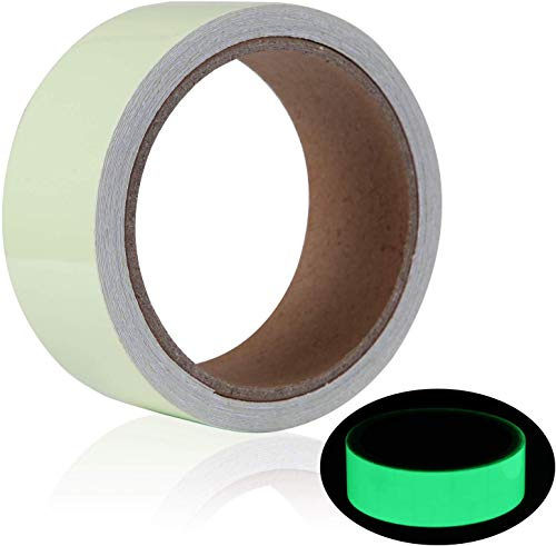 GTIWUNG Cinta Adhesiva Luminosa, 5M x 3CM Cinta Fluorescente Adhesiva, Cinta Autoadhesiva Etiqueta de Seguridad Luminoso Fluorescente Verde, Cinta Adhesiva Decorativa de Pared 1 Rollo