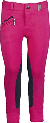 HKM Mädchen My First Reithose, Dunkelpink/Navy, 116