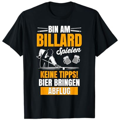 Billard Billardtisch Carambolage Billardqueue Billardclub Kö T-Shirt