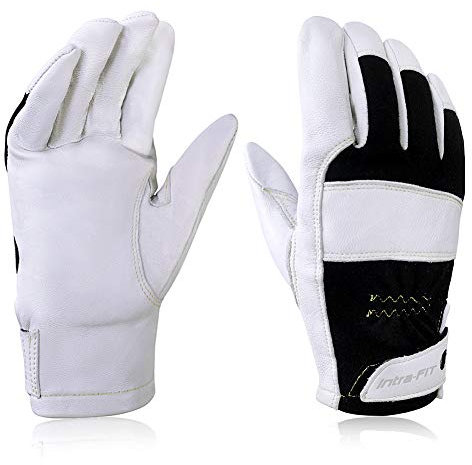 Intra-FIT TIG Welding Gloves, Premium Grain Goatskin, Spark-resistant Nomex Back, with Kevlar Stitching(1 Pair)