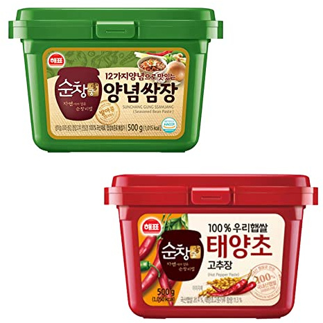 Sajo Haepyo Korea Paste Assorted 500g (Pack of 2) - GOCHUJANG AND SSAMJANG