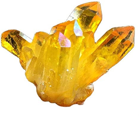 GAENZA FALAEN Citrine 1PC Citrine Cuarzo Crystal Cluster Espécimen Desmagnetización Crystal Cluster Citrine Crystal Cave Block Raw Rough Stone Collection Espécimen Mineral de Piedra