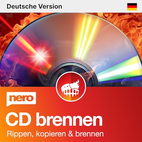 Nero CD Brennen und CD Kopieren | Nero Burning ROM 2026 | Brennprogramm | CD Brenner Software | Brennen - Kopieren - Sichern | Unlimitierte Lizenz | 1 PC | Windows 11 / 10 / 8 / 7