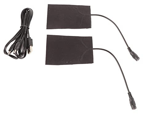 Coussin Chauffant Portable en Fibre de Carbone 5 V, Chauffe-mains, Tapis Chauffant électrique USB, Plaque Chauffante en Fibre de Carbone pour Chauffe-pieds et Vêtements, Coussinets Chauffants USB de R