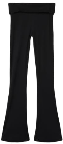 NAME IT NLFKULA Bootcut Rib Pant, Pantaloni di Stoffa Bambina, Black,