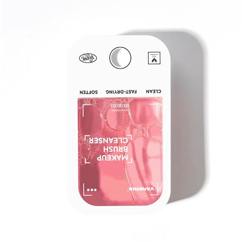 VANERIA Makeup Brush Cleaner Spray,Makeup Brush Cleaning Liquid,Removes Makeup Dirt & Impurities From Makeup Brushes or Makeup Sponges 45ml/1.52 Fl.Oz (Strawberry)