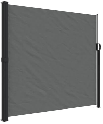 vidaXL Ausziehbare Seitenmarkise Anthrazit 180x300 cm