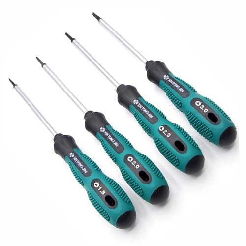 Shallho 4-teiliger Dreieck-Schraubendreher-Satz magnetischer Schraubendreher TA1.8 TA2.0 TA2.3 TA3.0 für die Reparatur elektronischer Spielzeuge Haushalts-Elektrogeräte Reparaturen