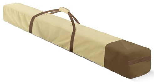 Sac de rangement et housse de parasol de terrasse de 170 cm résistant à l'eau - Grand sac de transport surdimensionné pour parasol de plage et hamac de terrasse et support en acier