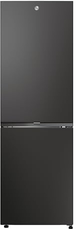 Hoover H-COMBI 300 Freestanding Fridge Freezer 60/40, 2 Doors, E Class, 355L Total Capacity, Circle Fresh Technology & Fresh 0°C Area, Integrated Handle, hOn App, Black, 60x67x185 cm - HONCQ2T618EBK