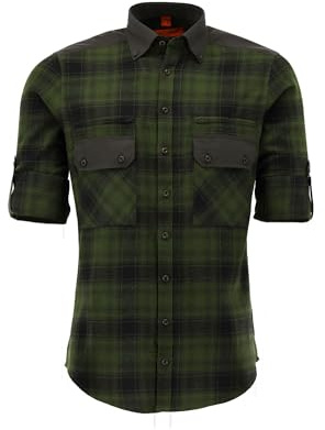 TOM COLLINS Langarm Jagdhemd mit Haifisch-Button-Down-Kragen Niwip