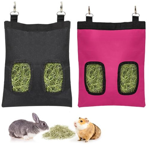 GXGM 2 Stück Heuraufe Kaninchen, Meerschweinchen, Chinchilla, Ferkel, Heu Kaninchen, Kaninchen Heuraufe, für Hase, Hamster, Kleine Tiere