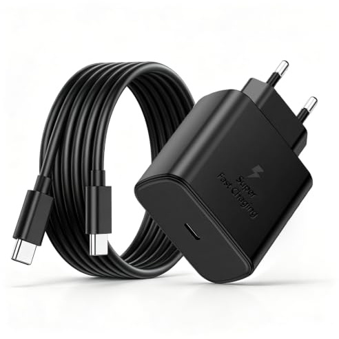 Chargeur Rapide USB C 45W pour Samsung Galaxy S26/S25/S24/S23/S22/S21Ultra/S20/S20+/Note20/10/9/8/A73/A53/A52,Z Fold5,Fold4,Switch, Tab et 2M Câble USBC Chargeur Rapide, USB C Prise Adaptateur Secteur