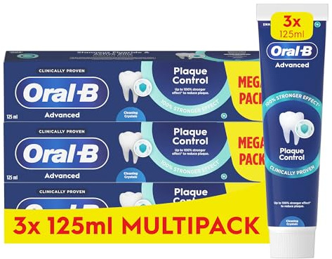 Oral-B Advanced Plaque Control Toothpaste 125ml (Pack of 3)