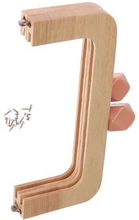 Marco de madera con cierre de beso para bolsos, carteras para manualidades, fabricación de bolsos, c, One Size