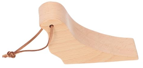 Hemobllo Butée de Porte Bois de Hêtre Décorative Antidérapante Porte Résistante sans Clou Arrêtoir Pratique pour Maison et Bureau Petite Butée Sécurisée