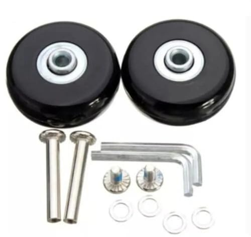 Universal Kofferrollen Rollen Leise Reparatur Ersatz Universal Langlebig Reisegepäck Rad Koffer Teile Achsen Gleiten Verschleißfest Flexibel(40mmx18mm-2pcs)
