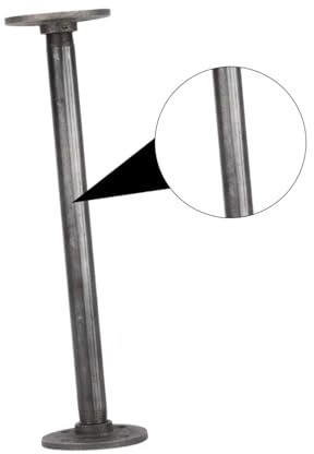 DOITOOL 4pcs Metal Table Legs Industrial Pipe Style Sturdy Support Feet for Tea Tables Bathroom Cabinets Tv Cabinets Office Furniture DIY Use