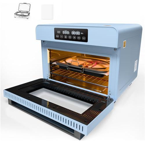 PYD Life V20 Sublimationsofen Maschine 20L 220V 1300W Hellblau Multifunktions Konvektionsofen für Sublimationsbecher Tumbler Rohlinge Druck (V20 + A4 Tray Kit)