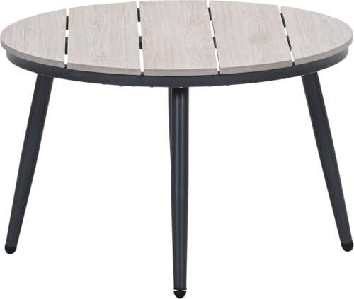 Garden Impressions Loungetisch Margriet Rund 70 cm Durchmesser Anthrazit | 45 cm Höhe, Aluminium Nonwood, Wetterfest Outdoor, Balkontisch Beistelltisch, Pflegeleicht