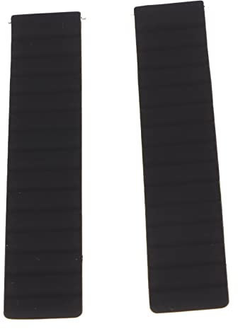 Uhrenarmband, 20 Mm Universelles Outdoor-bequemes Silikon-Magnetarmband (Schwarz-Orange)
