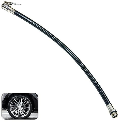 Reifenfüller, Reifenfüllschlauch, Gewinde 13mm, für Fahrräder, Motorräder und Autos