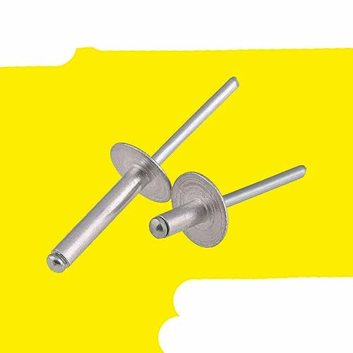 Aluminium-Blindnieten mit großer Kappe und offenem Ende/Blindnieten/Zugkappennieten/Blindnieten mit geteilten Flachbrivets mit rundem Kopf-M5X12 (20 Stück)