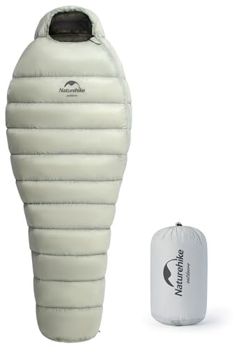 Naturehike Schlafsack Outdoor Warm&Ultraleichter Hüttenschlafsack Sleeping Bag Gänsedaunen-Einzelschlafsack für Camping, Herbergen, Picknick und Wandern (L/274g)
