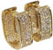 Glänzende Diamant-Ohrringe for Damen, 18 Karat Gold/Silber, modischer, schlichter Schmuck, verhindert Allergien, Party-Accessoires, Geschenk(1)