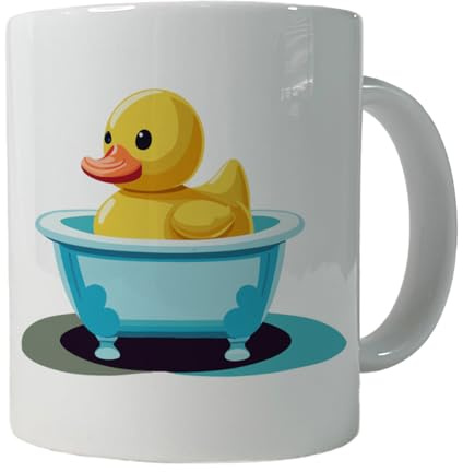 Personalizzabile Tazze da Caffè Rubber Duck Cute Tazza Da Caffe moderne Tazzine da caffè per Uomo ufficio 330ml