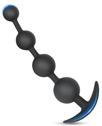 SHYUHYT Perline anali in silicone SM, catena anale extra lunga, perline anali morbide, dildo anale, giocattoli sessuali for massaggio vaginale for uomini e donne(M)