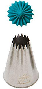 DECORA, 0263434 Cornetto Blisterato Stella Aperta, Cornetto in Acciaio senza Saldature, Da Utilizzare senza Adattore, Confezionato Singolarmente in Blister