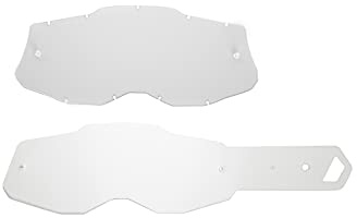 SeeCle SE-41S112-HZ Transparente Linse + 10 Abreißungen kompatibel für Maske 100% RACECRAFT 2 / STRATA 2 / ACCURI 2 / MERCURY 2, durchsichtig