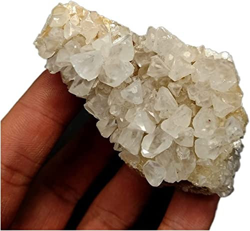 JCAKES Minerales Piedras Natural Calcita Cluster Mineral Crystal Muestras de Cristal Piedras y Cristales Curring Crystal de China Crystal Decoration Decoración (Color : 89g)