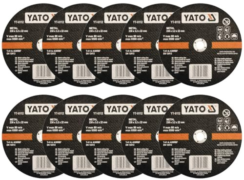 Générique - PROMO LOT 10 DISQUES 230 x 3 x 22.2 PLATS A TRONCONNER LES METAUX